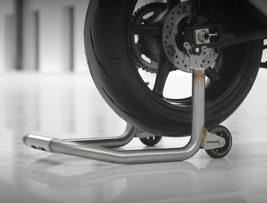 DOMINATOR Rear Motorcycle Stand / Lift – Stainless Steel