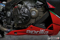APRILIA RSV4 2009-2024 Carbon Fiber Engine Case Covers (2-pieces)