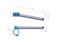 Clip-on handlebars Ø 55 mm, type Sport