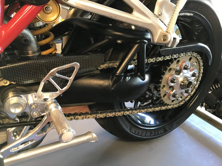 DUCATI Monster S2R/S4R Carbon Fiber Chain Cover (2-pieces)