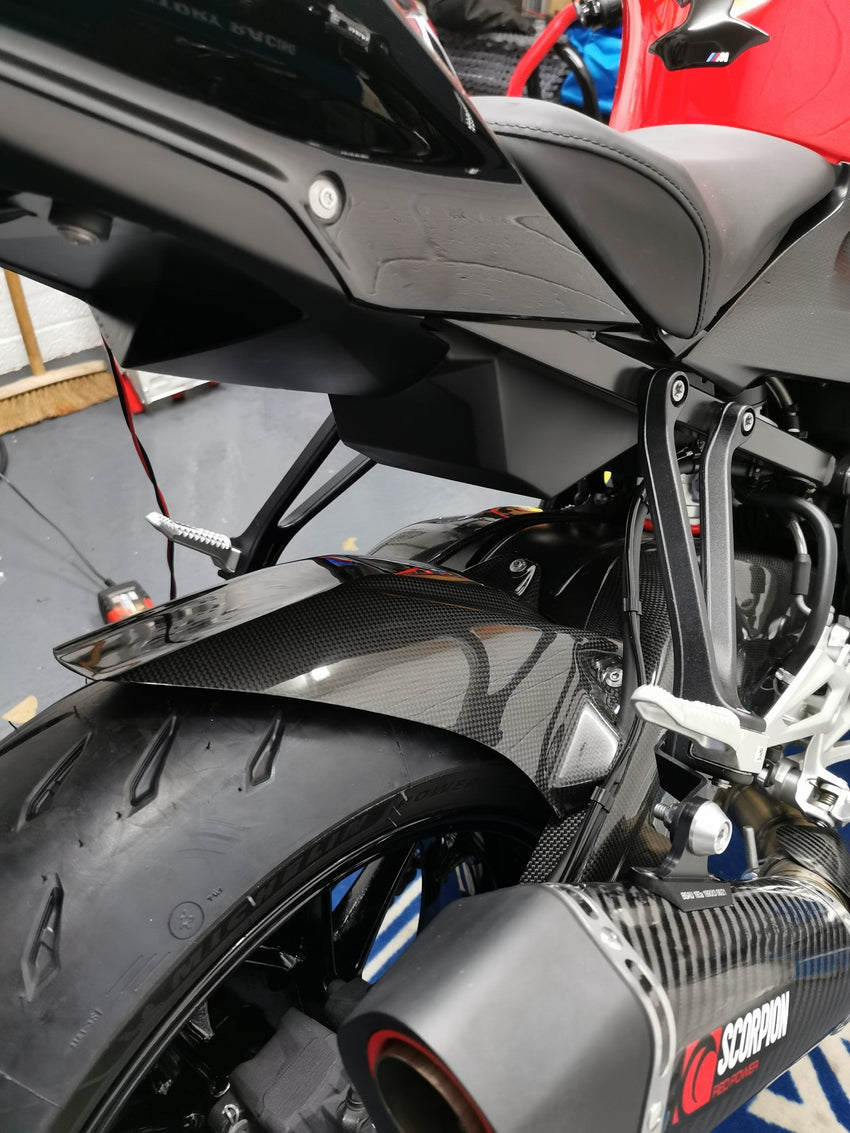 BMW S 1000R 2014-2020 Carbon Fiber Rear Fender with Chain Cover