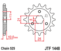 Front sprocket JT JTF1448,14