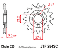 Front sprocket JT JTF284,14SC