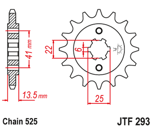 Front sprocket JT JTF293,15