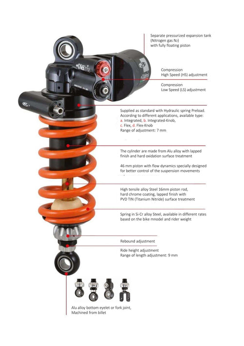 Shock Absorber M46R TIGER 1050 2006 - 2012