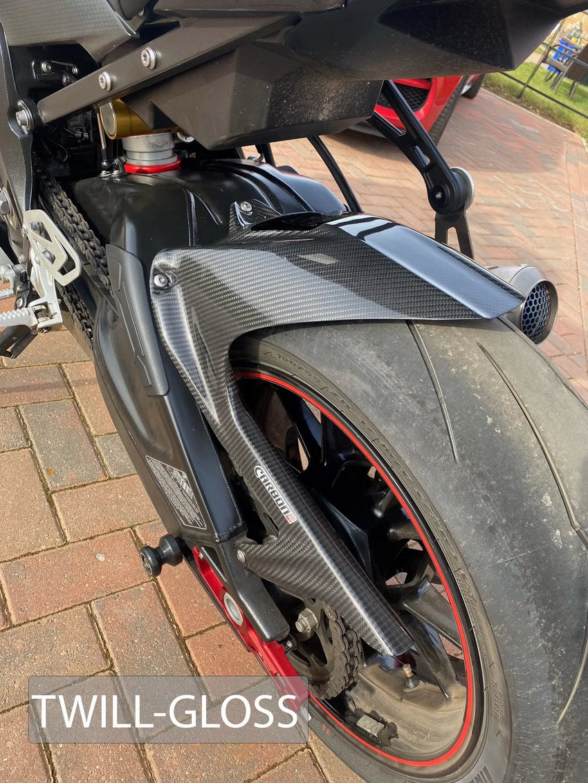 BMW S 1000RR 2009-2018 Carbon Fiber Rear Hugger with Chain Cover ABS