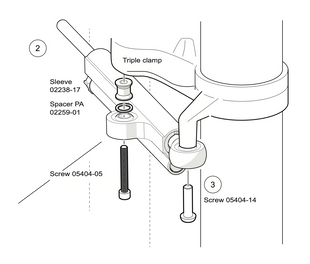 Ohlins Steering Damper SD 051 BMW R1200 RS 2015 - 2018