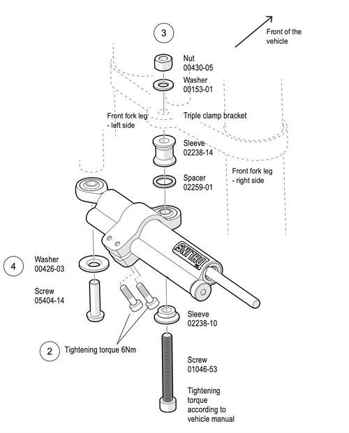 Ohlins Steering Damper SD 044 BMW R NineT
