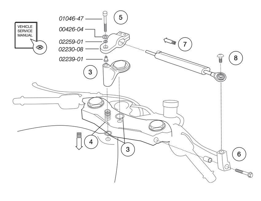 Ohlins Steering Damper SD 020 Yamaha YZF-R6 2006 - 2016